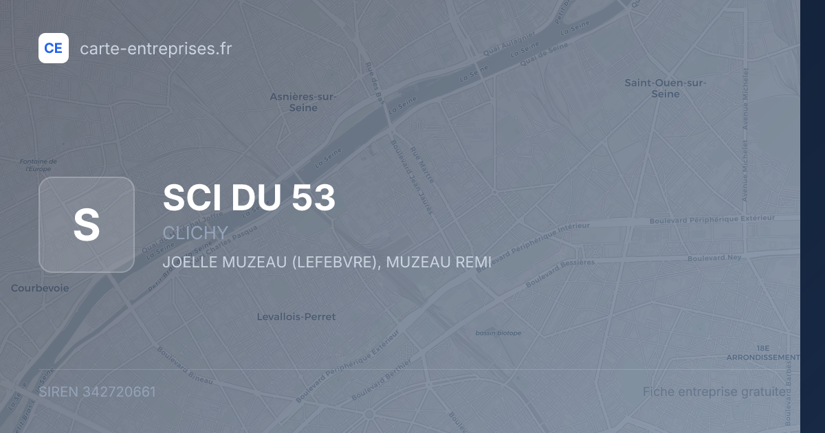 SCI DU 53 — 342720661 — fiche entreprise