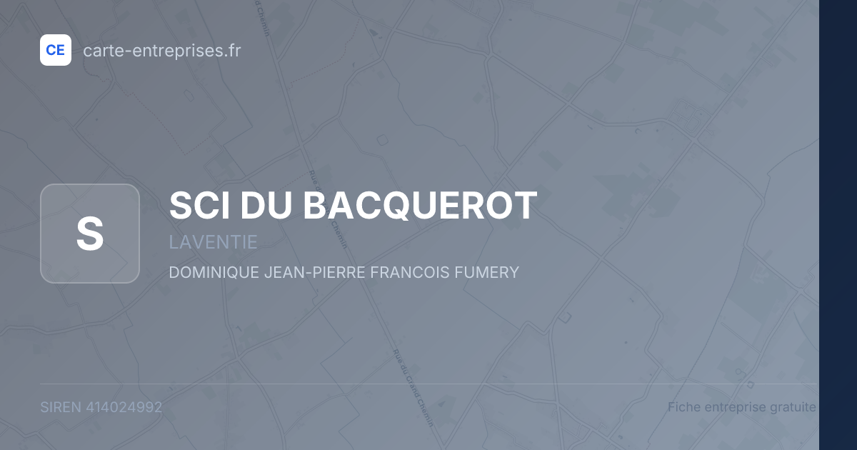 SCI DU BACQUEROT — 414024992 — fiche entreprise