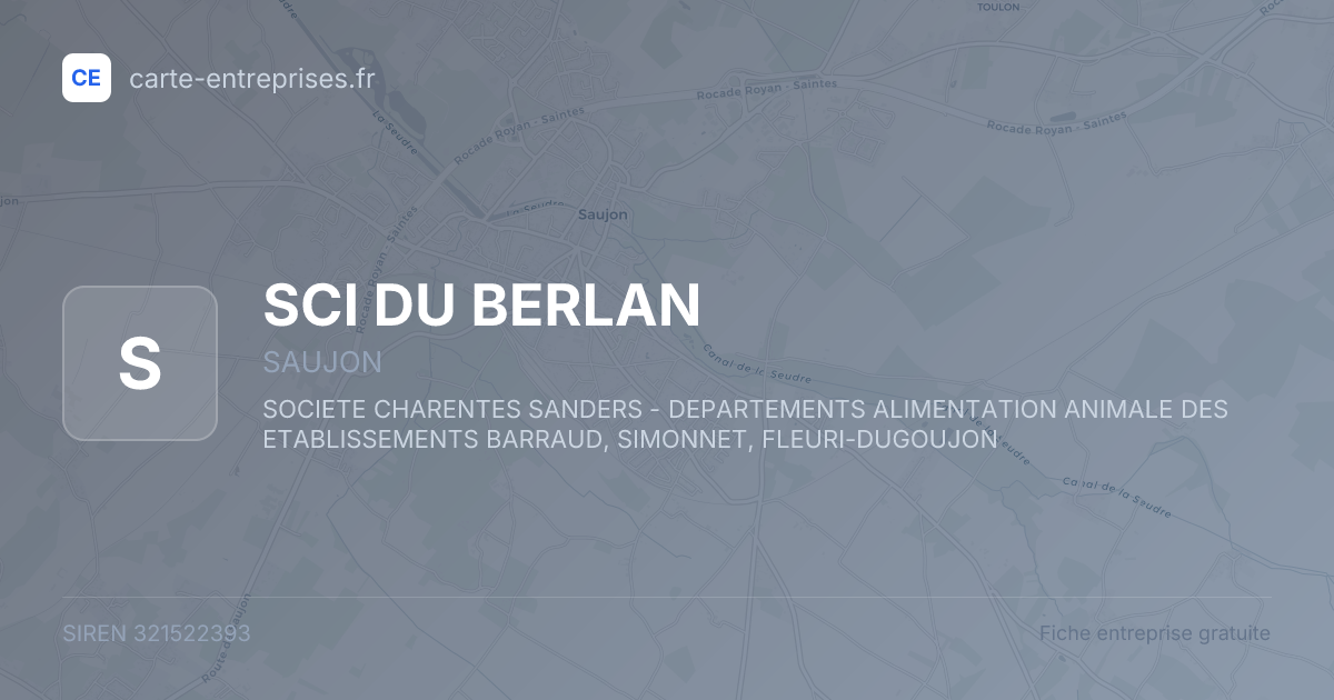 SCI DU BERLAN — 321522393 — fiche entreprise
