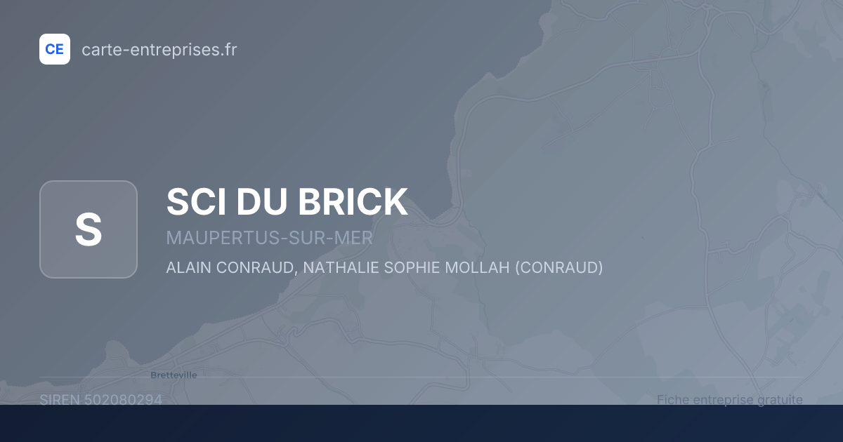 SCI DU BRICK — 502080294 — fiche entreprise