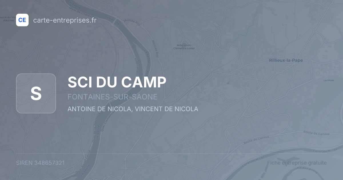 SCI DU CAMP — 348657321 — fiche entreprise