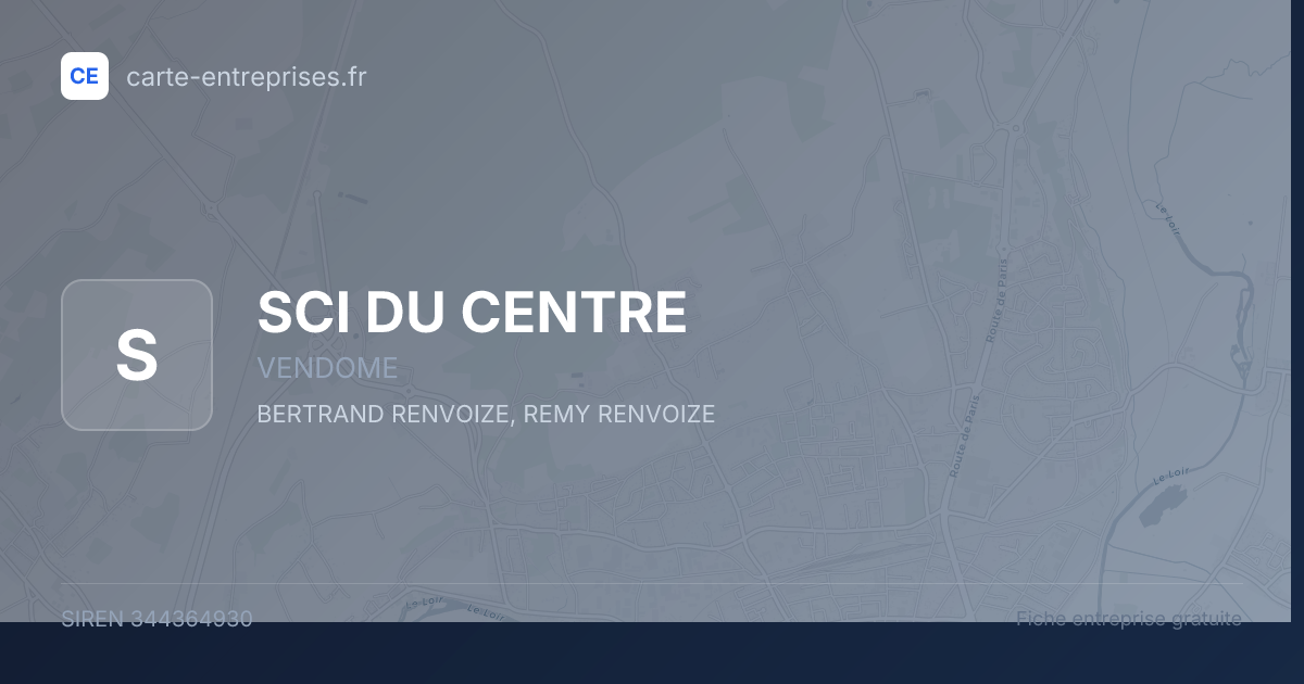 SCI DU CENTRE — 344364930 — fiche entreprise