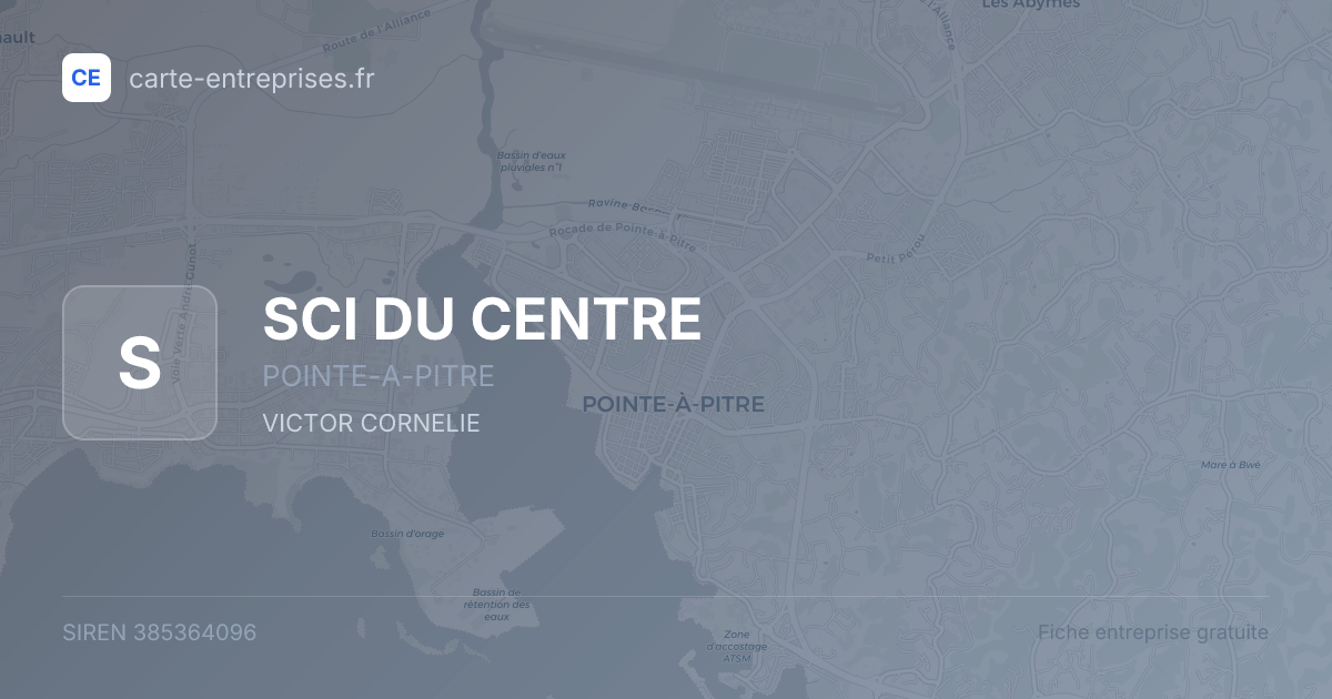 SCI DU CENTRE — 385364096 — fiche entreprise