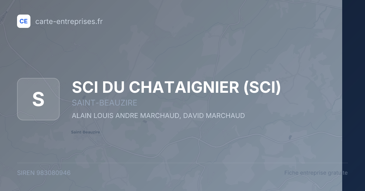 SCI DU CHATAIGNIER (SCI) — 983080946 — fiche entreprise