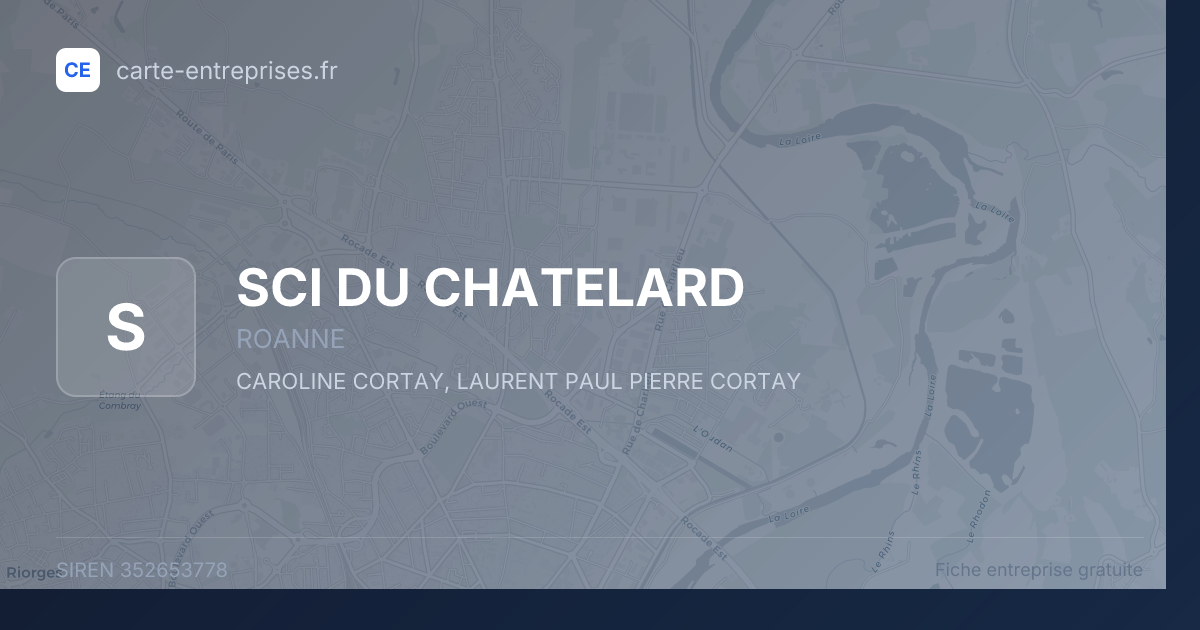 SCI DU CHATELARD — 352653778 — fiche entreprise