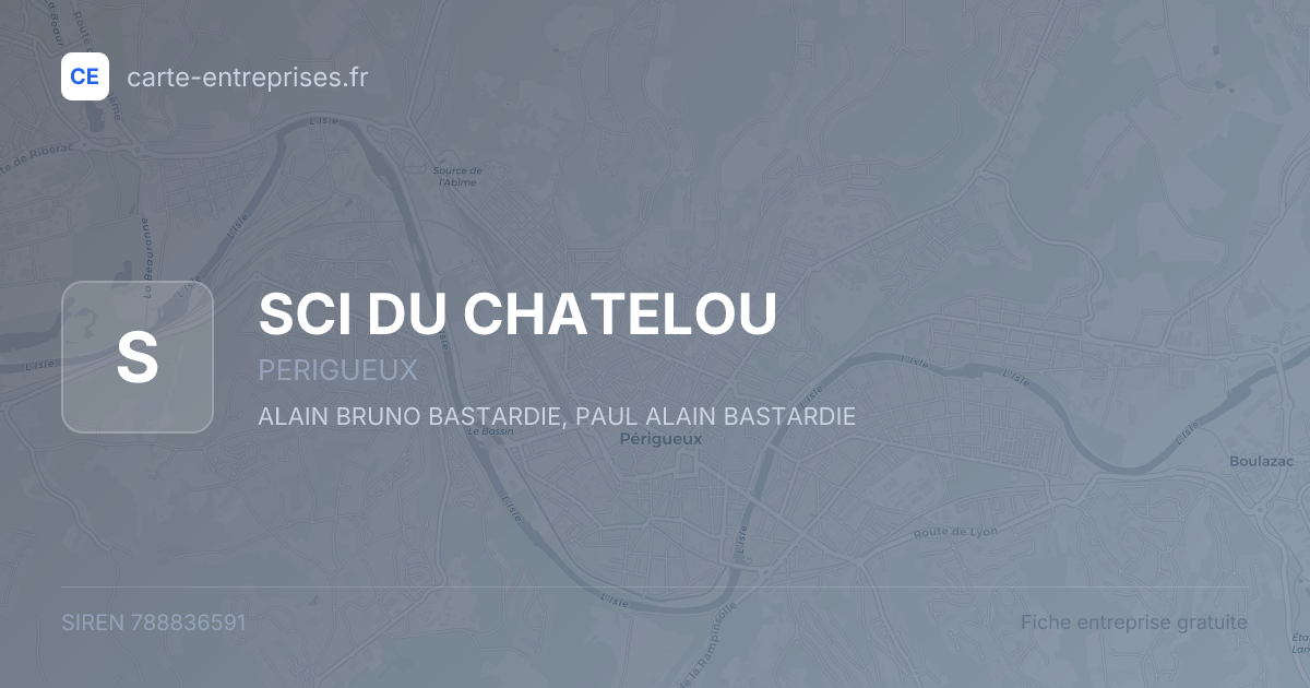 SCI DU CHATELOU — 788836591 — fiche entreprise