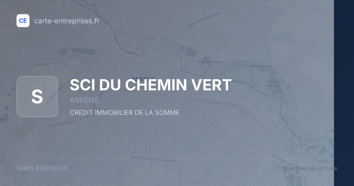 SCI DU CHEMIN VERT — 320752306 — fiche entreprise
