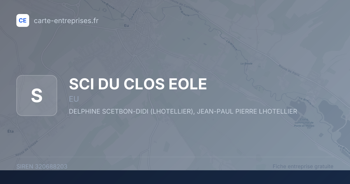 SCI DU CLOS EOLE — 320688203 — fiche entreprise