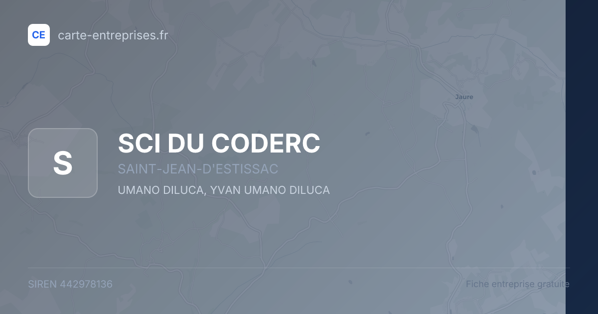 SCI DU CODERC — 442978136 — fiche entreprise