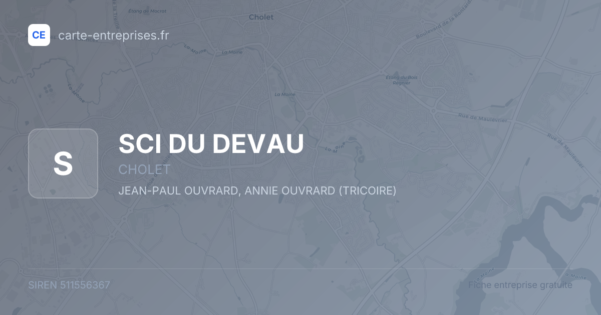 SCI DU DEVAU — 511556367 — fiche entreprise