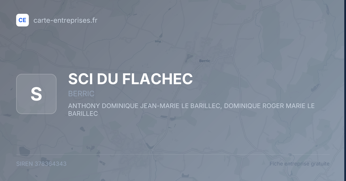 SCI DU FLACHEC — 378364343 — fiche entreprise
