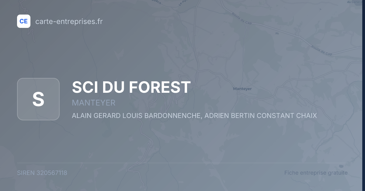 SCI DU FOREST — 320567118 — fiche entreprise