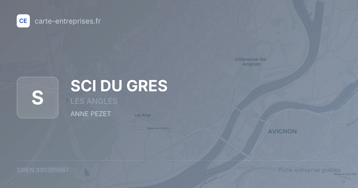 SCI DU GRES — 330385667 — fiche entreprise