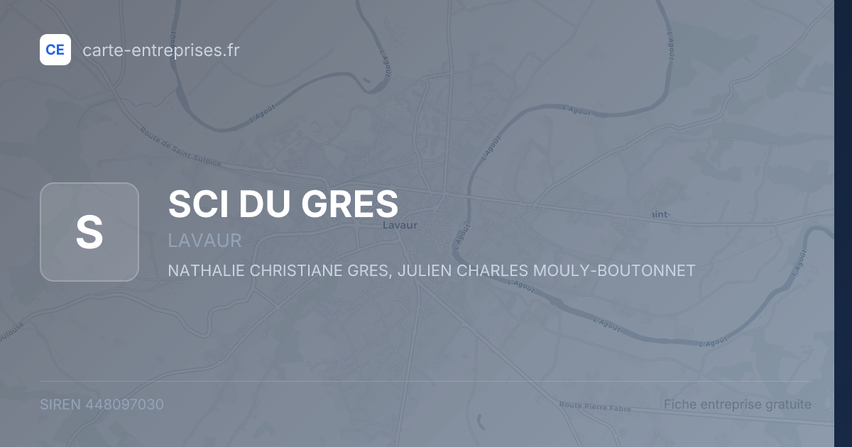 SCI DU GRES — 448097030 — fiche entreprise