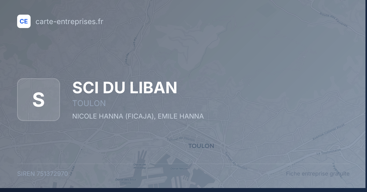 SCI DU LIBAN — 751372970 — fiche entreprise