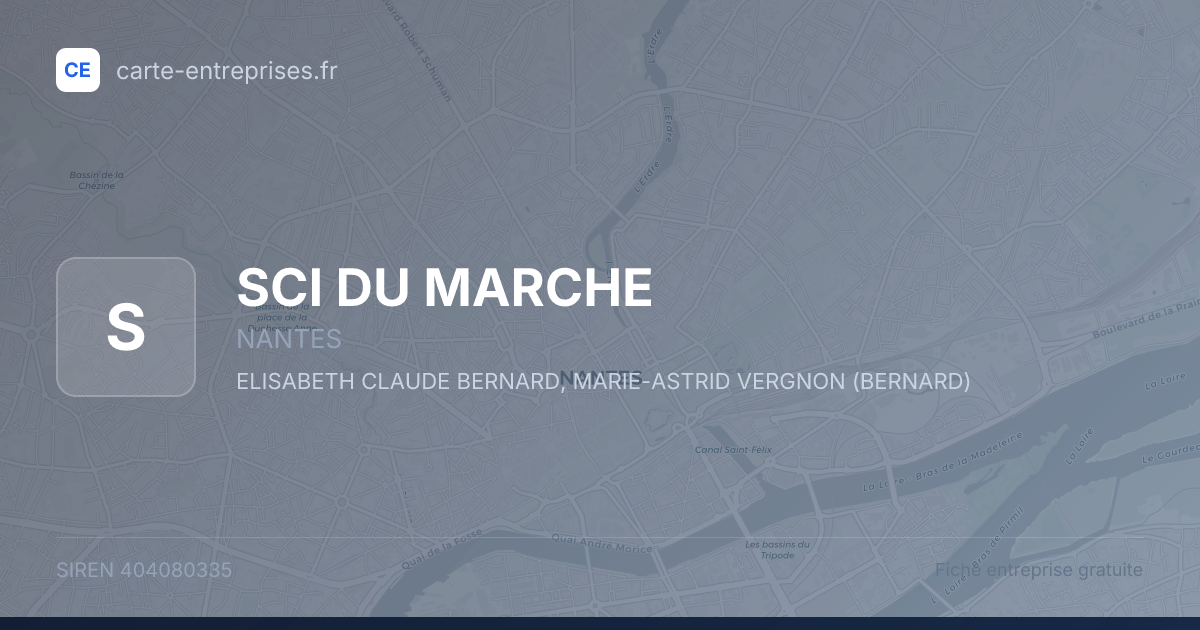 SCI DU MARCHE — 404080335 — fiche entreprise