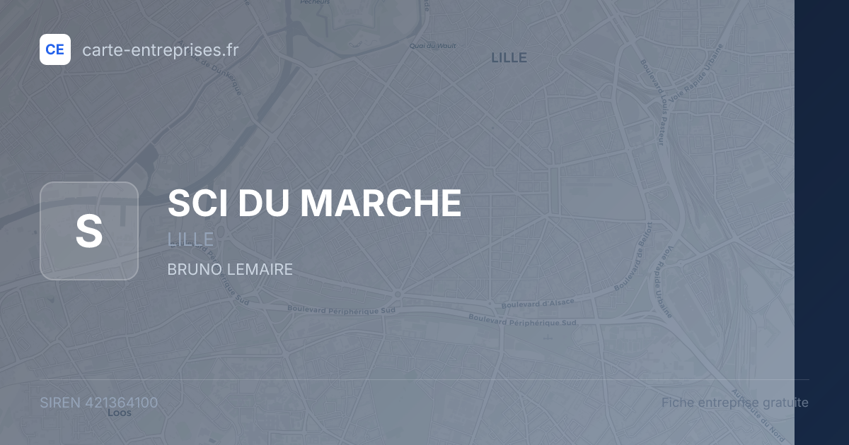 SCI DU MARCHE — 421364100 — fiche entreprise