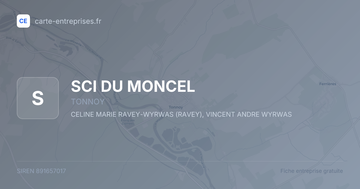 SCI DU MONCEL — 891657017 — fiche entreprise