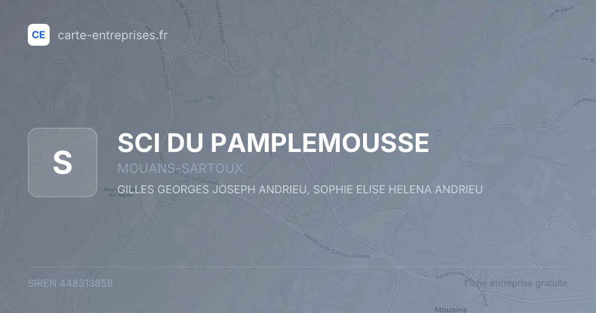 SCI DU PAMPLEMOUSSE — 448313858 — fiche entreprise