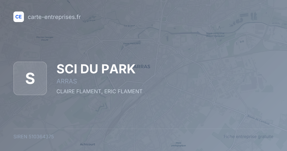 SCI DU PARK — 510364375 — fiche entreprise