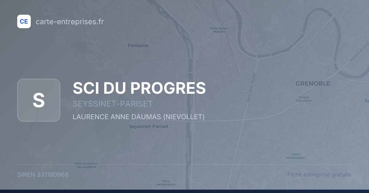 SCI DU PROGRES — 331180968 — fiche entreprise