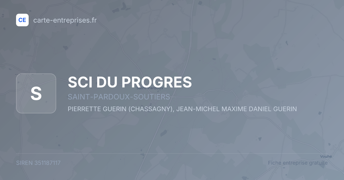 SCI DU PROGRES — 351187117 — fiche entreprise