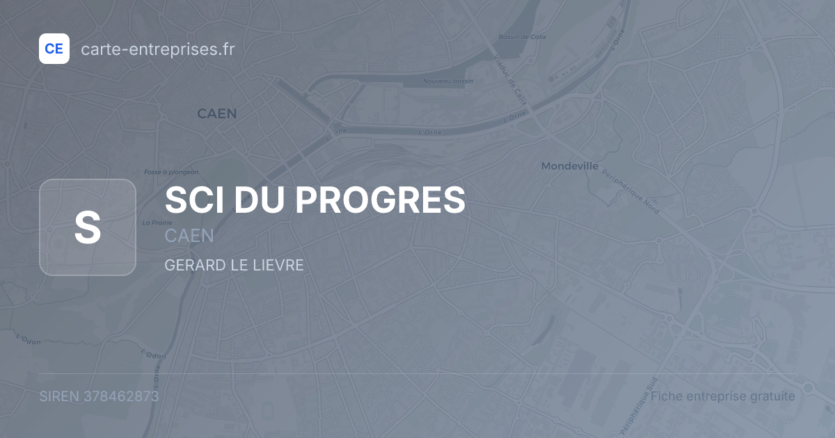 SCI DU PROGRES — 378462873 — fiche entreprise