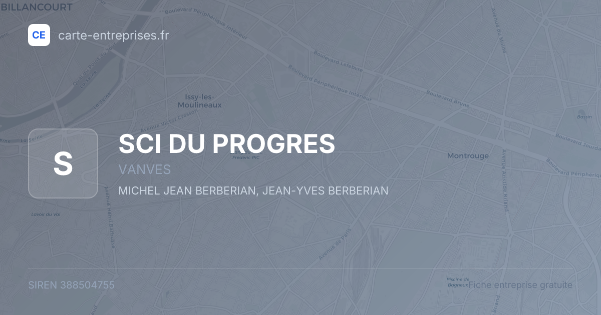 SCI DU PROGRES — 388504755 — fiche entreprise