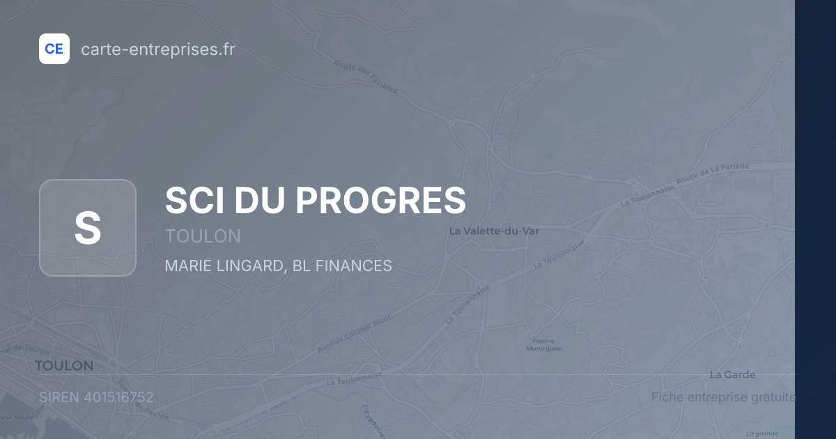 SCI DU PROGRES — 401516752 — fiche entreprise