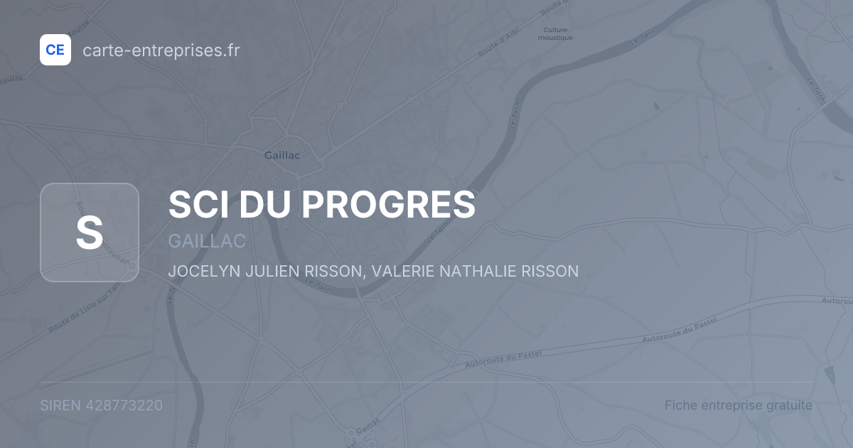 SCI DU PROGRES — 428773220 — fiche entreprise