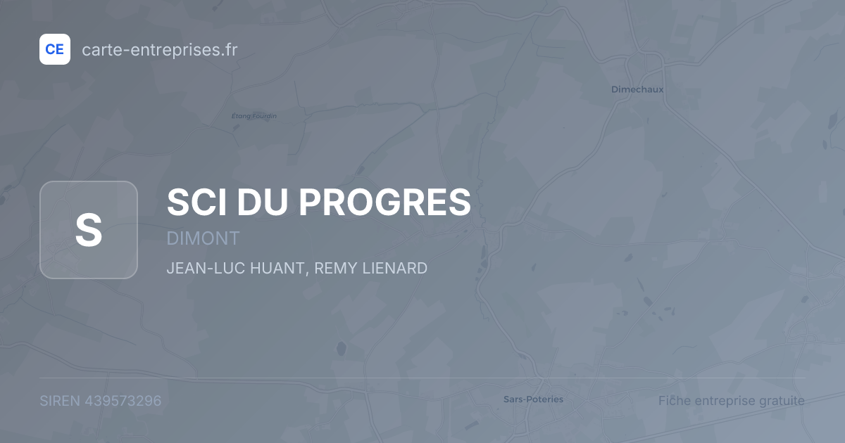 SCI DU PROGRES — 439573296 — fiche entreprise