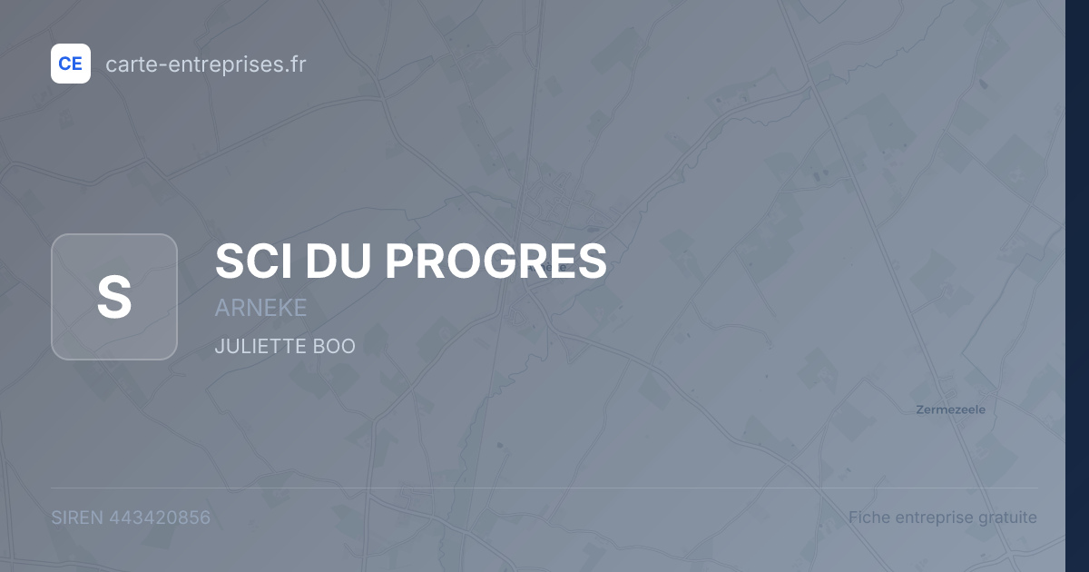 SCI DU PROGRES — 443420856 — fiche entreprise