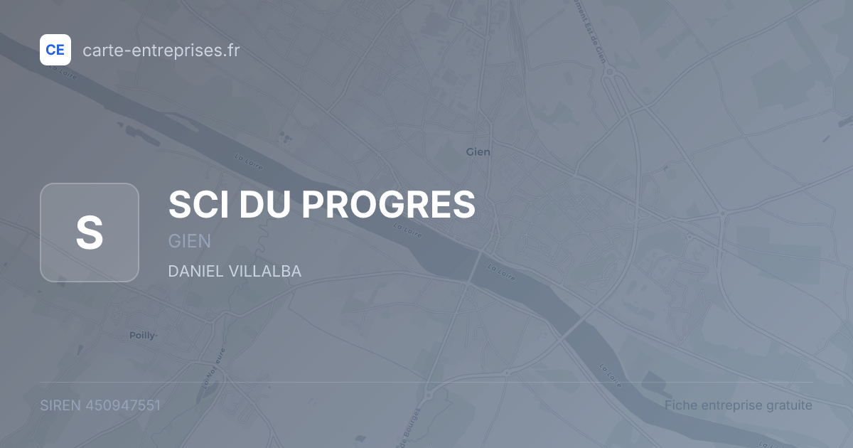 SCI DU PROGRES — 450947551 — fiche entreprise