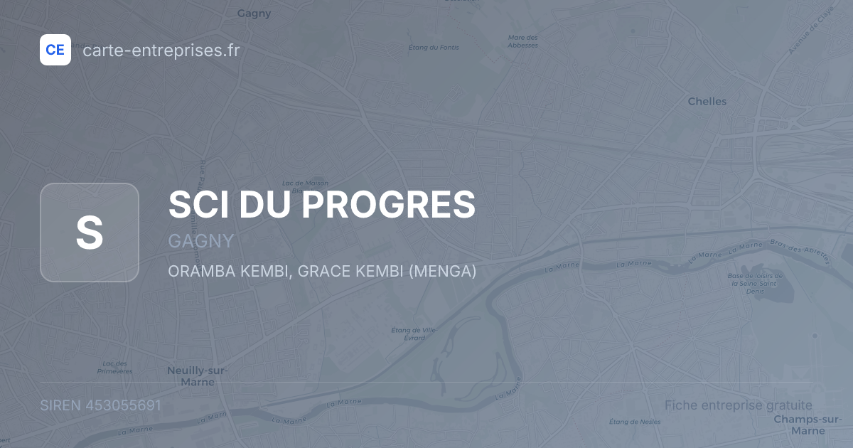 SCI DU PROGRES — 453055691 — fiche entreprise