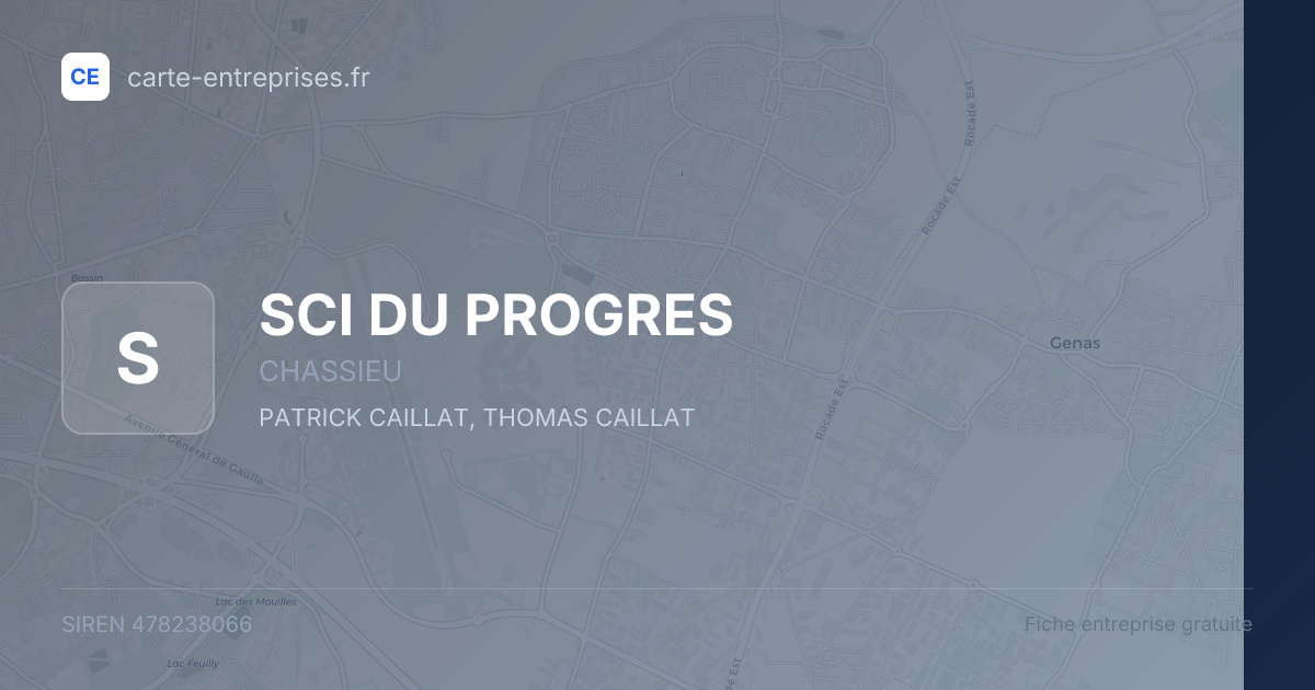 SCI DU PROGRES — 478238066 — fiche entreprise