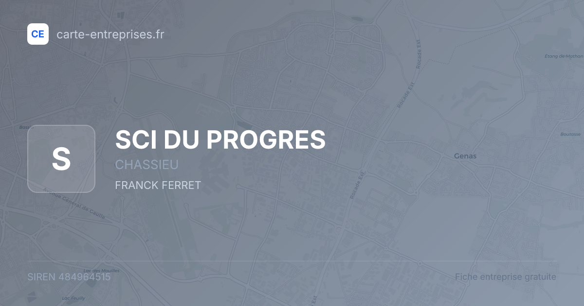 SCI DU PROGRES — 484964515 — fiche entreprise