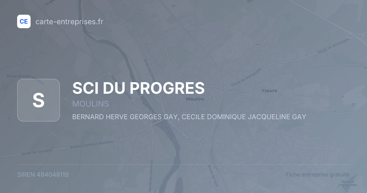 SCI DU PROGRES — 494048119 — fiche entreprise