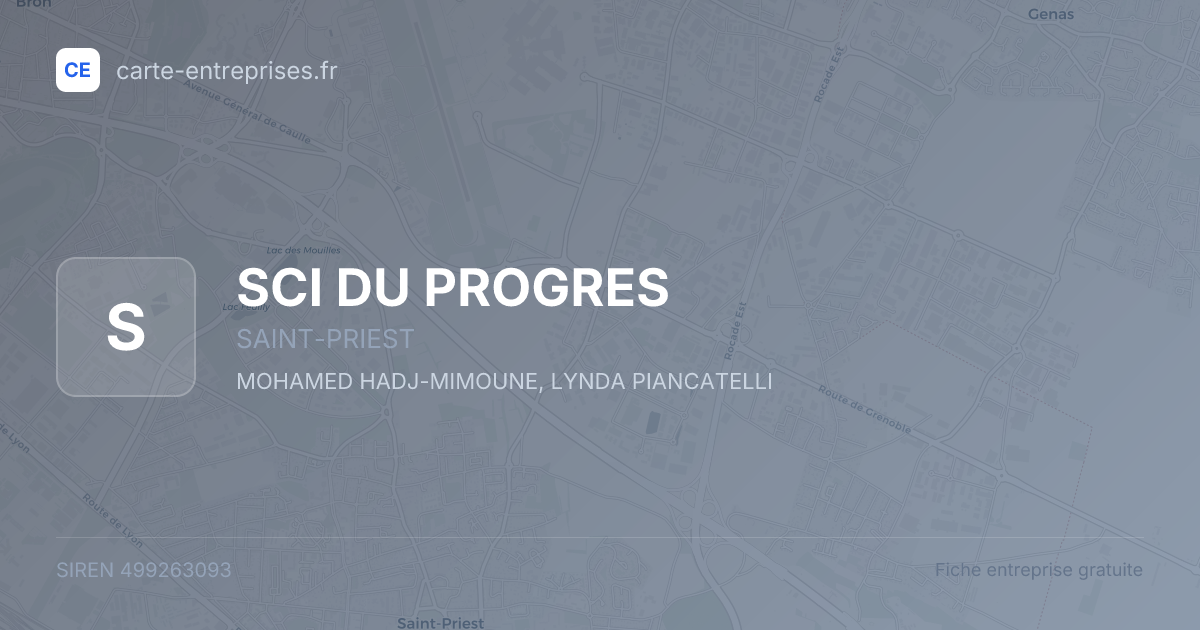 SCI DU PROGRES — 499263093 — fiche entreprise