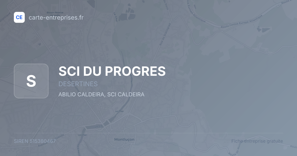 SCI DU PROGRES — 515380467 — fiche entreprise