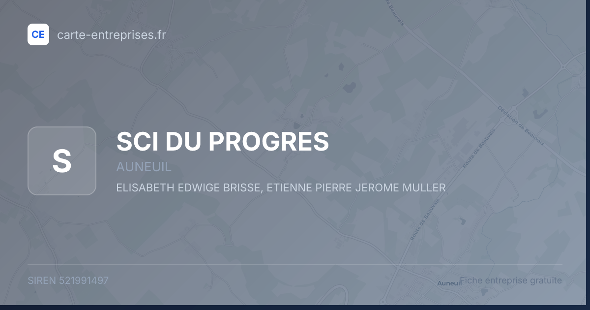 SCI DU PROGRES — 521991497 — fiche entreprise