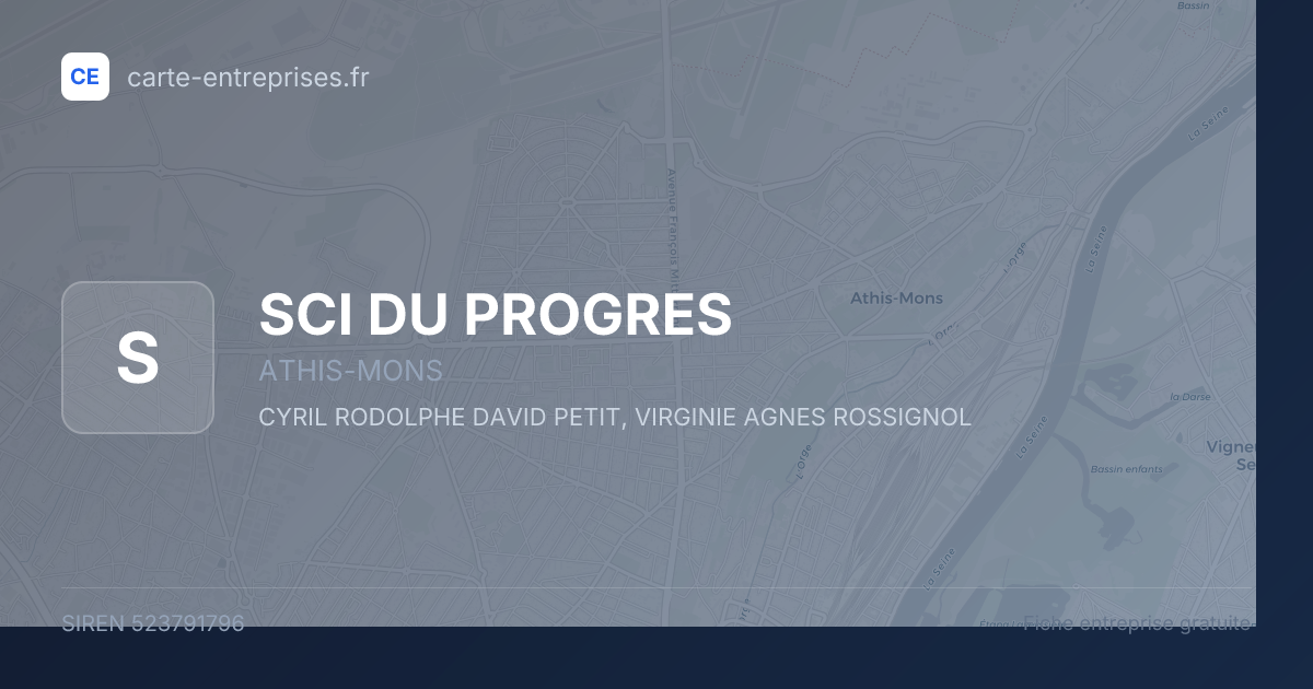 SCI DU PROGRES — 523791796 — fiche entreprise