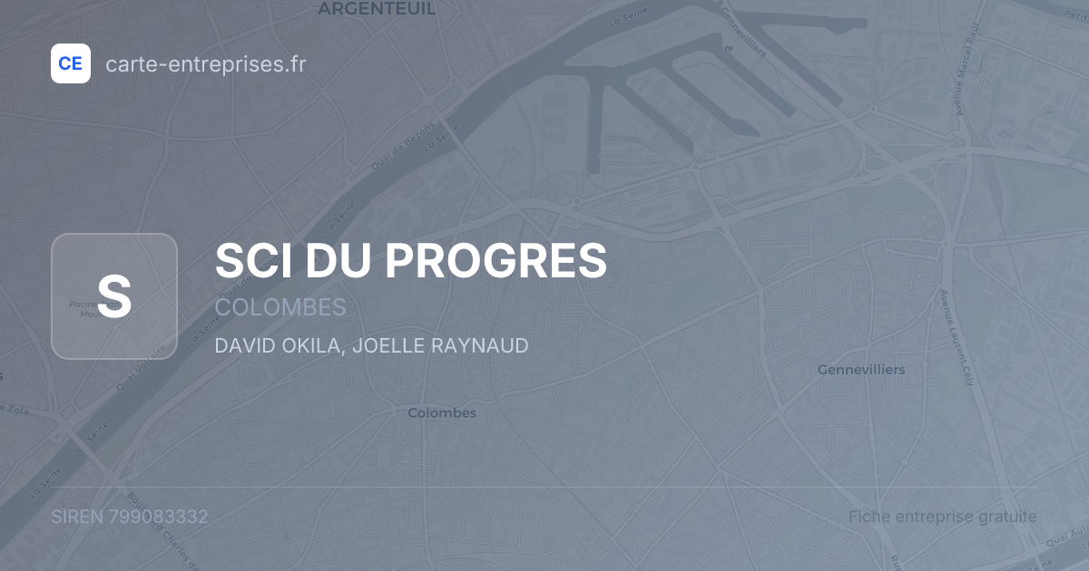 SCI DU PROGRES — 799083332 — fiche entreprise