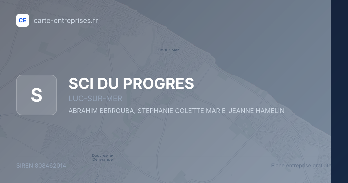 SCI DU PROGRES — 808462014 — fiche entreprise