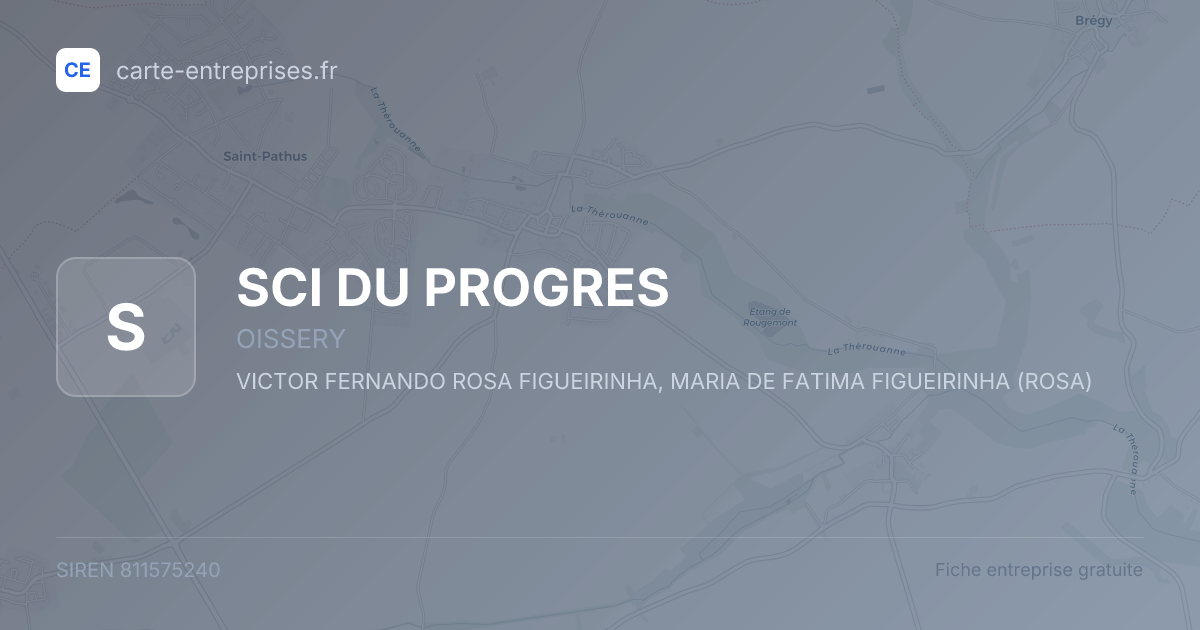 SCI DU PROGRES — 811575240 — fiche entreprise