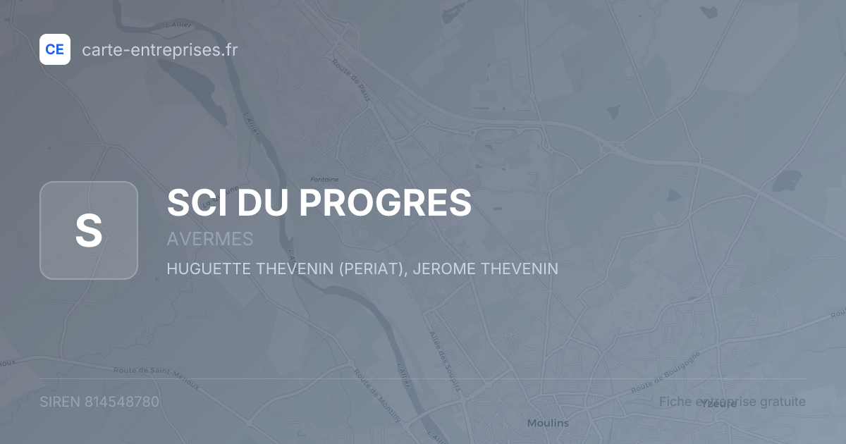 SCI DU PROGRES — 814548780 — fiche entreprise