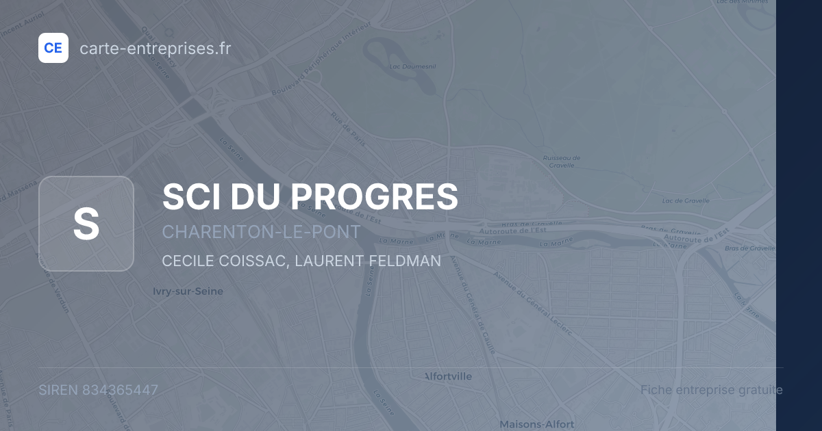 SCI DU PROGRES — 834365447 — fiche entreprise