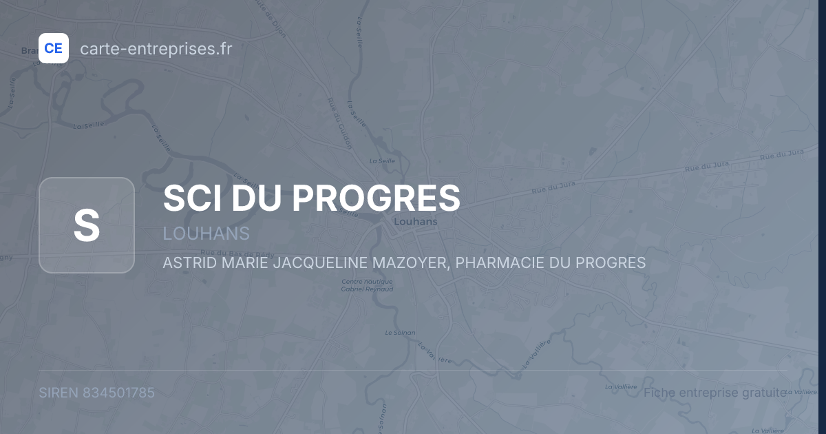 SCI DU PROGRES — 834501785 — fiche entreprise