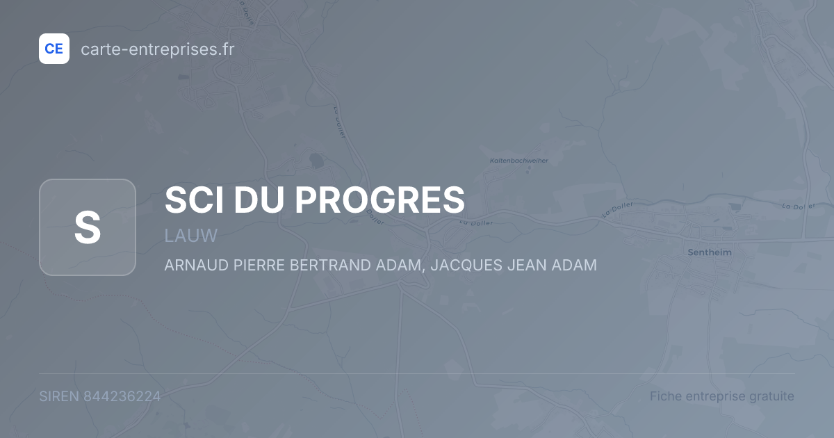 SCI DU PROGRES — 844236224 — fiche entreprise