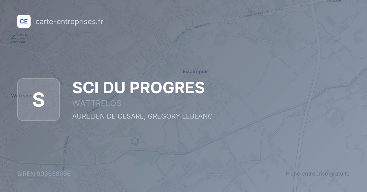 SCI DU PROGRES — 903638666 — fiche entreprise
