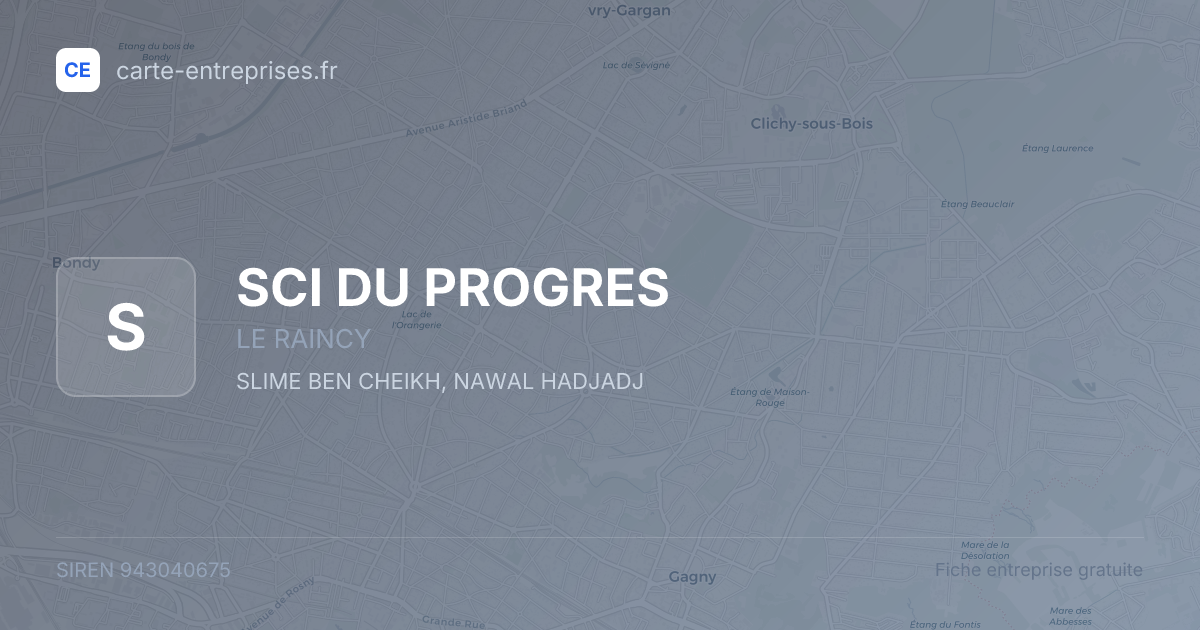 SCI DU PROGRES — 943040675 — fiche entreprise
